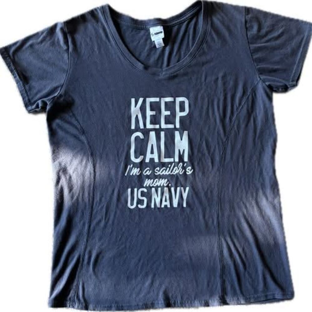 Soffe US Navy Sailor's Mom Graphic T-Shirt Size Large